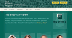 Desktop Screenshot of bioethics.uniongraduatecollege.edu